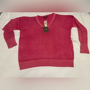 NWT Tommy Bahama v-neck sweater - pink - medium